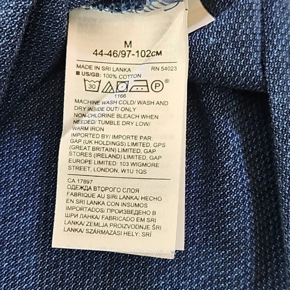 Banana Republic Luxury Touch Polo Tennis Golf Shirt‎ Men's M Medium Blue EUC LN